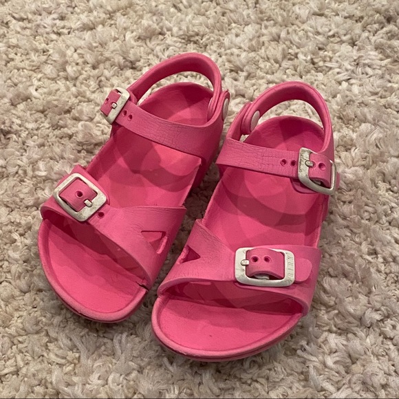 pink birkenstocks